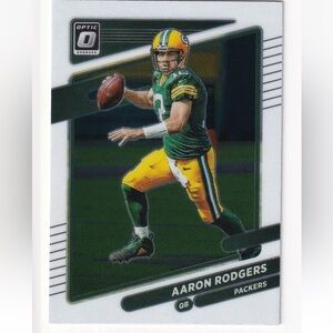 Aaron Rodgers 2021 Panini Optic Green Bay Packers NFL Football Card